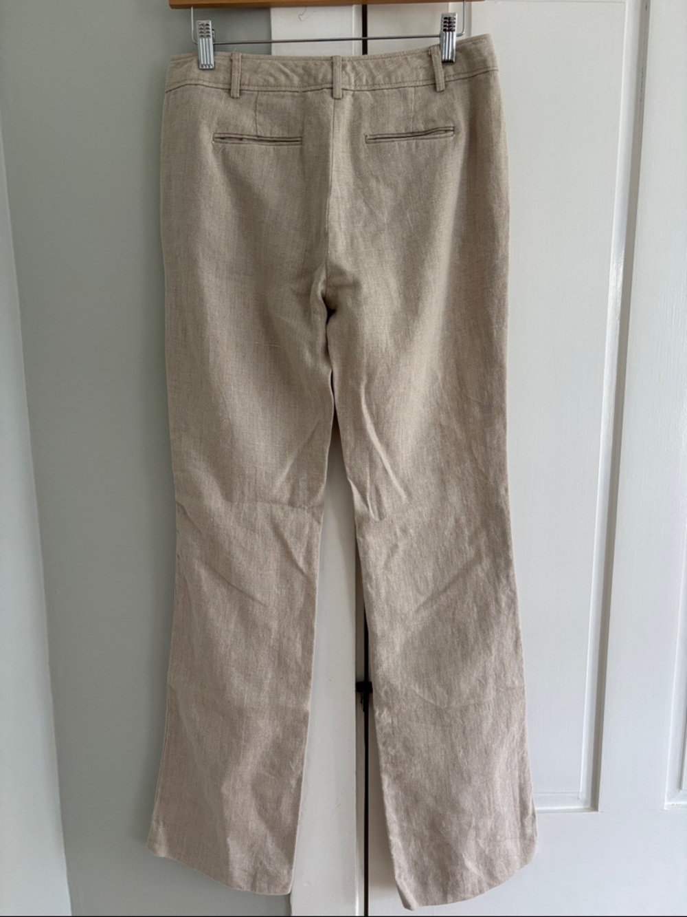 Michael Kors Neutral Beige Linen Pants - Picture 2 of 3